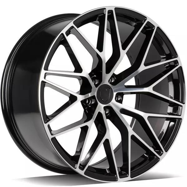 GLORY Black Front Polished 9,5x21 5/112 ET26 CB66,6 60° - Alumiinivanteet - 323980 - 1