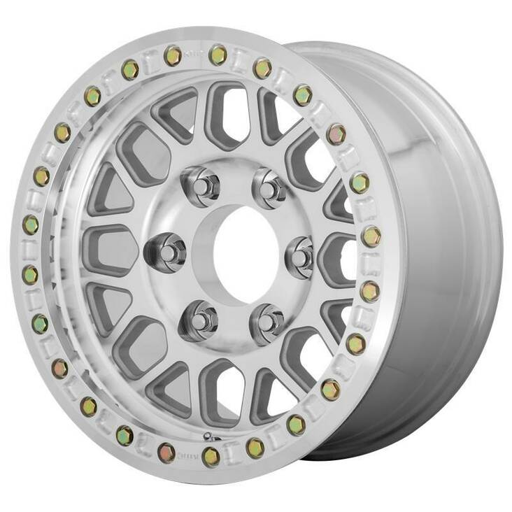 KM234 Machined 8,5x17 8/165,1 ET0 CB125.5 60° - Alumiinivanteet - 253330 - 1