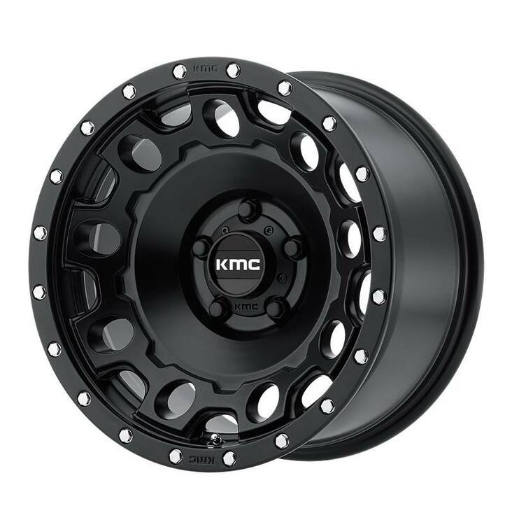 KM529 Satin Black 8,5x17 5/127 ET34 CB71,5 60° - Alumiinivanteet - 268720 - 1