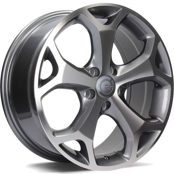 LASVEGAS Anthracite Front Polished 6,5x16 5/108 ET50 CB63.4 60° - Alumiinivanteet - 317560 - 1