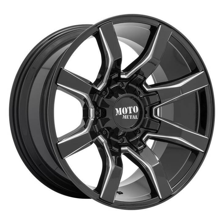 MO804 Gloss Black Milled 10x22 5/139,7/150 ET-18 CB110,1 60° - Alumiinivanteet - 277210 - 1