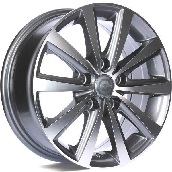 Madrid Anthracite Front Polished 6x15 5/100 ET38 CB57.1 60° - Alumiinivanteet - 313520 - 1