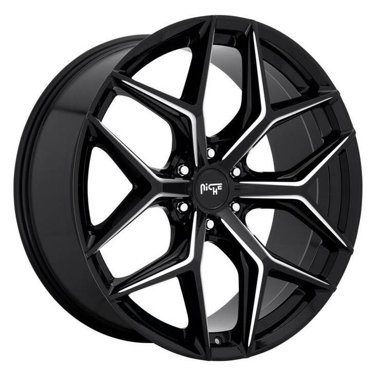 NC232 GLOSS BLACK MILLED 10x24 6/139,7 ET30 CB106,1 60° - Alumiinivanteet - 251300 - 1