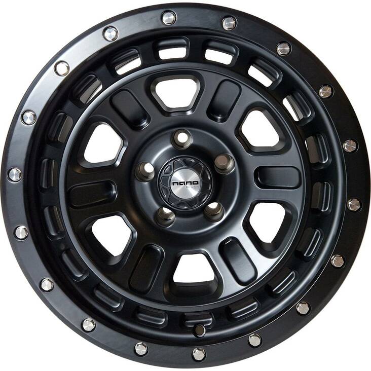 Nano 3S234 Full Matt Black 8,5x17 5/120 ET0 CB65,1 60° - Alumiinivanteet - 316580 - 1