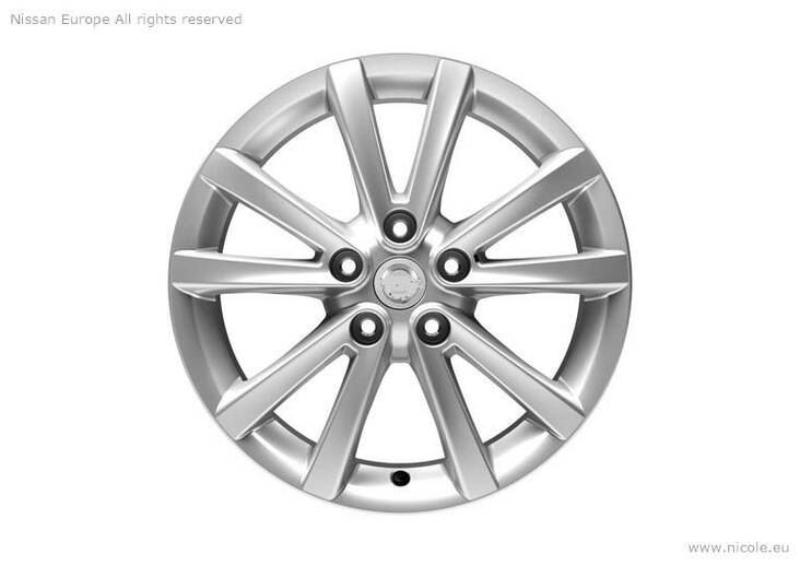 Nissan X-Trail 7x17 5/114 ET45 CB66,1 60° - Alumiinivanteet - 323760 - 1