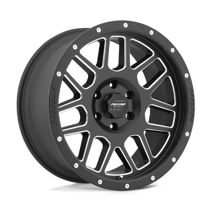 PA40 VERTIGO SATIN BLACK MILLED 9x20 6/139,7 ET-12 CB108,0 60° - Alumiinivanteet - 331630 - 1