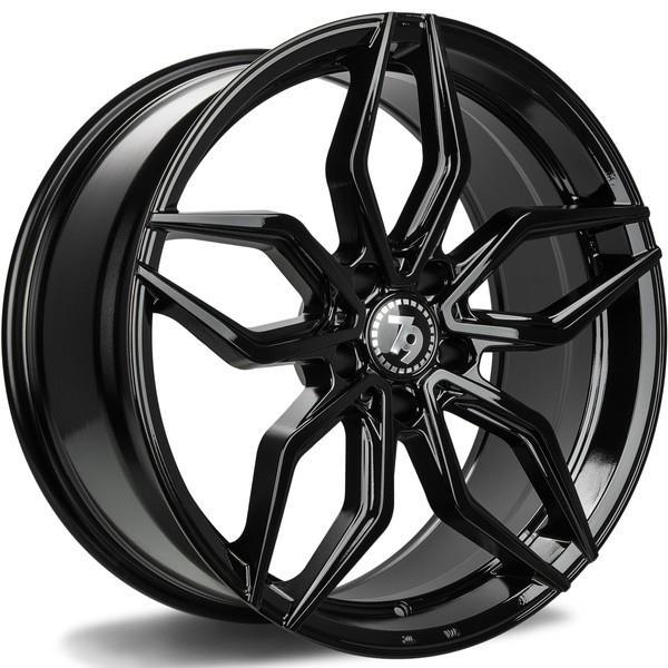 SCF-D Black Glossy 9,5x19 5/112 ET40 CB66,6 60° - Alumiinivanteet - 314300 - 1