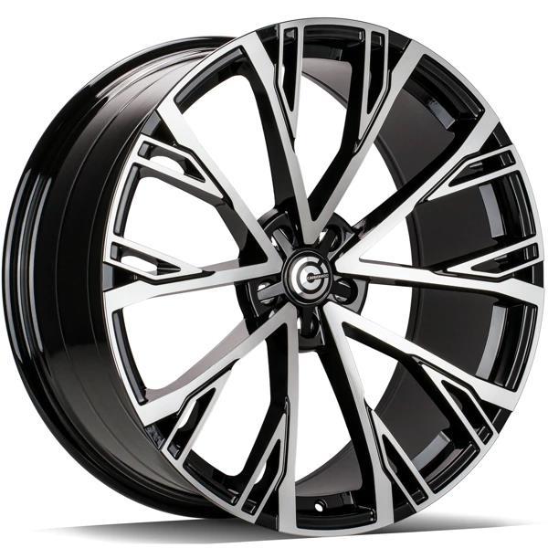 STAR Black Front Polished 9,5x22 5/112 ET25 CB66,5 60° - Alumiinivanteet - 333200 - 1