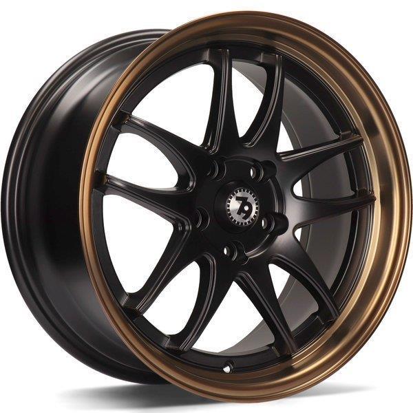 SV-I Deep Matt Black Bronze Lip 8x17 5/112 ET35 CB66.5 60° - Alumiinivanteet - 313810 - 1