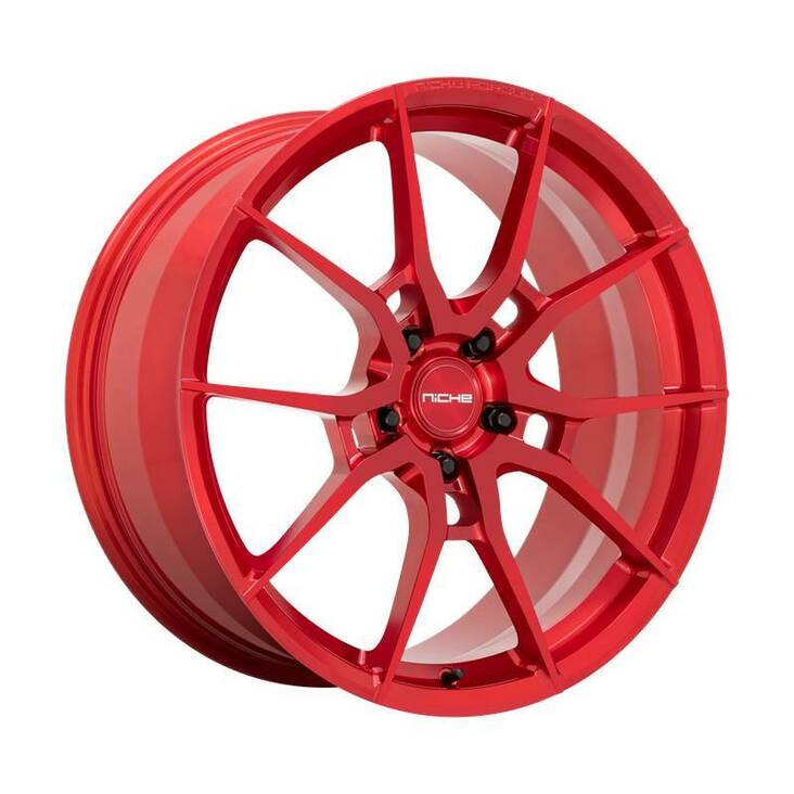 T113 KANAN BRUSHED CANDY RED 9,5x20 5/112 ET20 CB66,6 60° - Alumiinivanteet - 305960 - 1