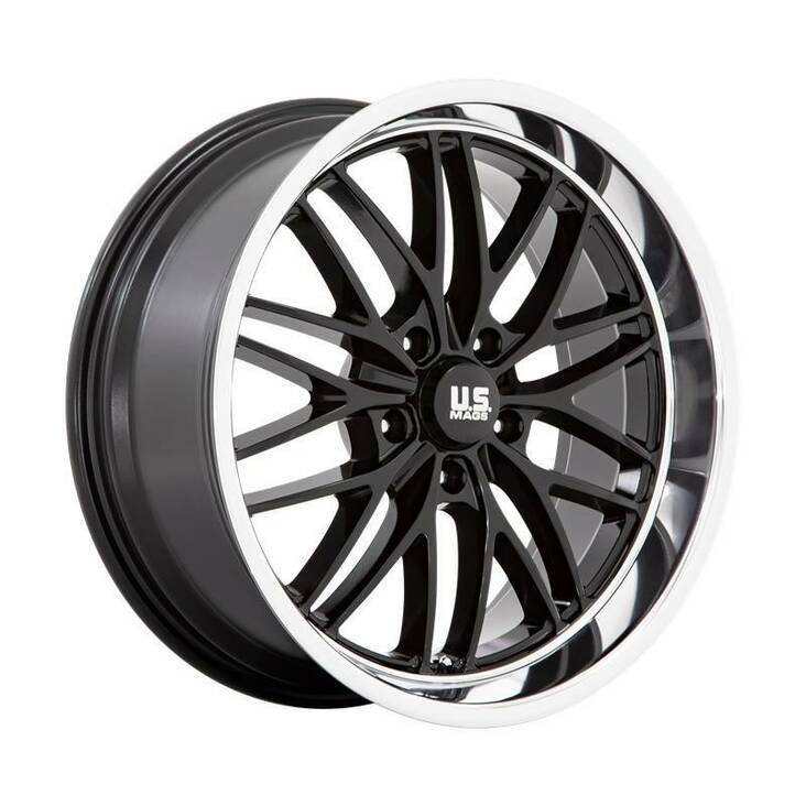 U138 SANTA CRUZ GLOSS BLACK W/ DIAMOND CUT LIP 10x20 5/120,65 ET6 CB72,6 60° - Alumiinivanteet - 305990 - 1