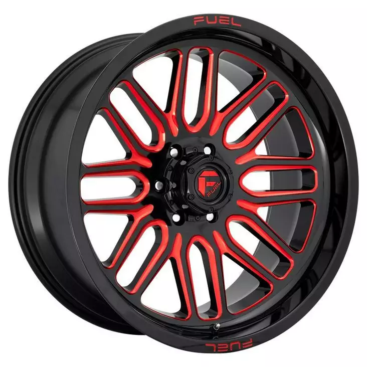 FC663 GLOSS BLACK RED TINTED CLEAR 12x22 6/139,7 ET-43 CB106,1 60° - Alumiinivanteet - 252150 - 1