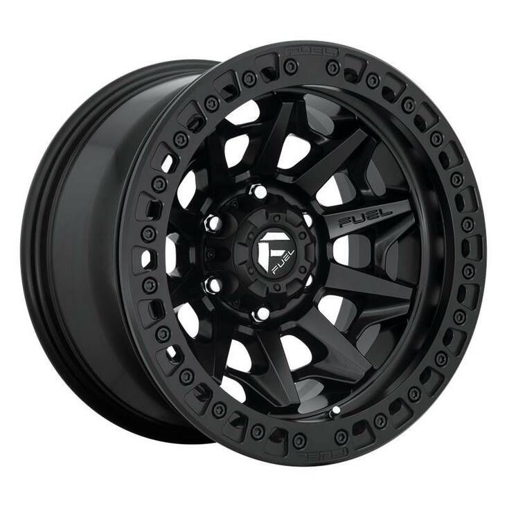 FC114 MATTE BLACK 9x17 6/139,7 ET-15 CB106,1 60° - Alumiinivanteet - 253180 - 1