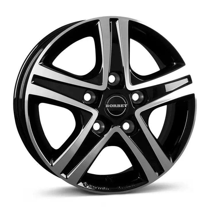 BORBET CWD black polished glossy 6x16 5/118 ET68 CB71,1 60° - Alumiinivanteet - 339960 - 1