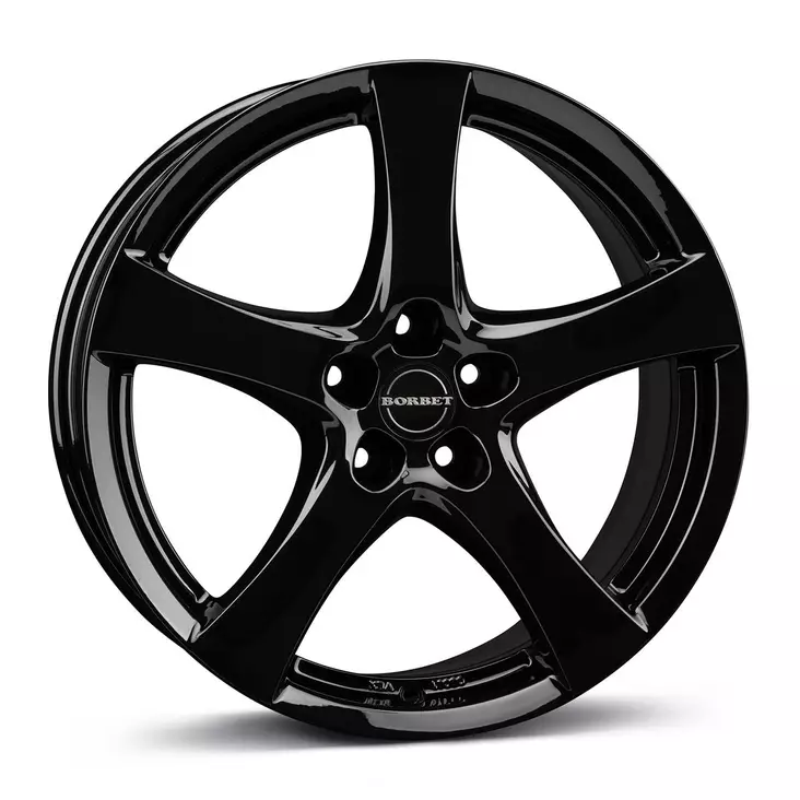 BORBET F Black Glossy 6,5x16 4/108 ET40 CB72,6 60° - Alumiinivanteet - 340150 - 1