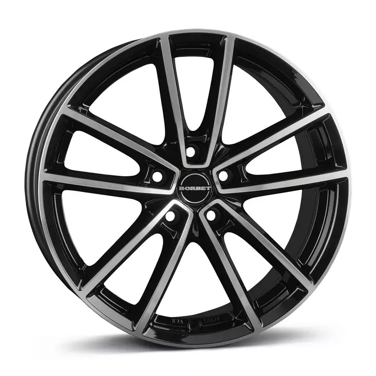 BORBET W Black Pol Gloss 8x20 5/112 ET41 CB57.1 - Alumiinivanteet - 340470 - 1