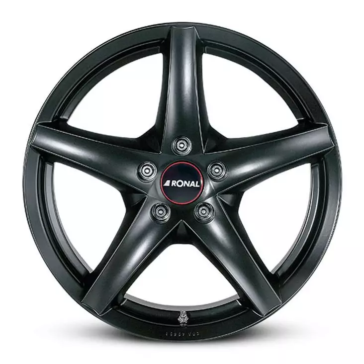 R41 Matt Black 7x16 5/112 ET50 CB76,0 60° - Alumiinivanteet - 360800 - 1