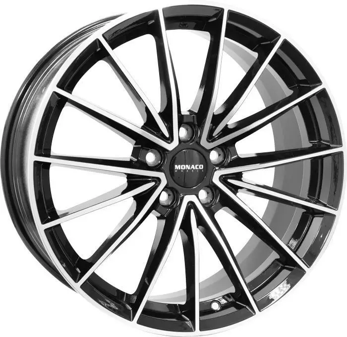GP14 Black Polished 8x21 5/112 ET45 60° - Alumiinivanteet - 360920 - 1