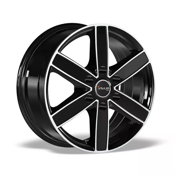 AVUS AC-V61 Black Polished 6,5x16 6/130 ET54 CB84,1 BLACK FRIDAY 24 R14 - Alumiinivanteet - 350130 - 1