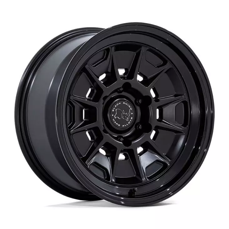 BR021 MONDO MATTE BLACK W/ GLOSS BLACK LIP 8,5x17 6/139,7 ET20 CB106.1 60° - Alumiinivanteet - 342000 - 1