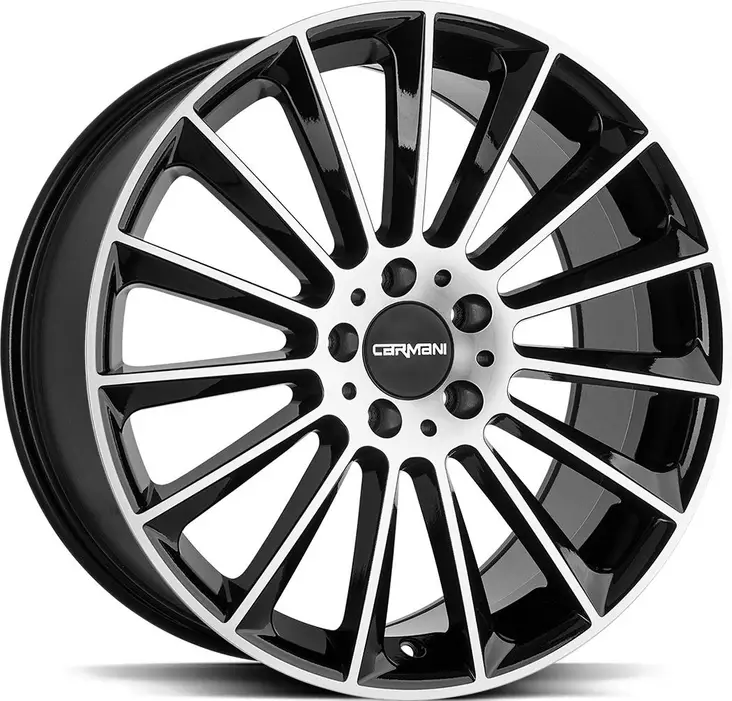 OXGIN Fritz Black Lip Pol 8x18 5/112 ET45 CB66.6 60° - Alumiinivanteet - 355340 - 1