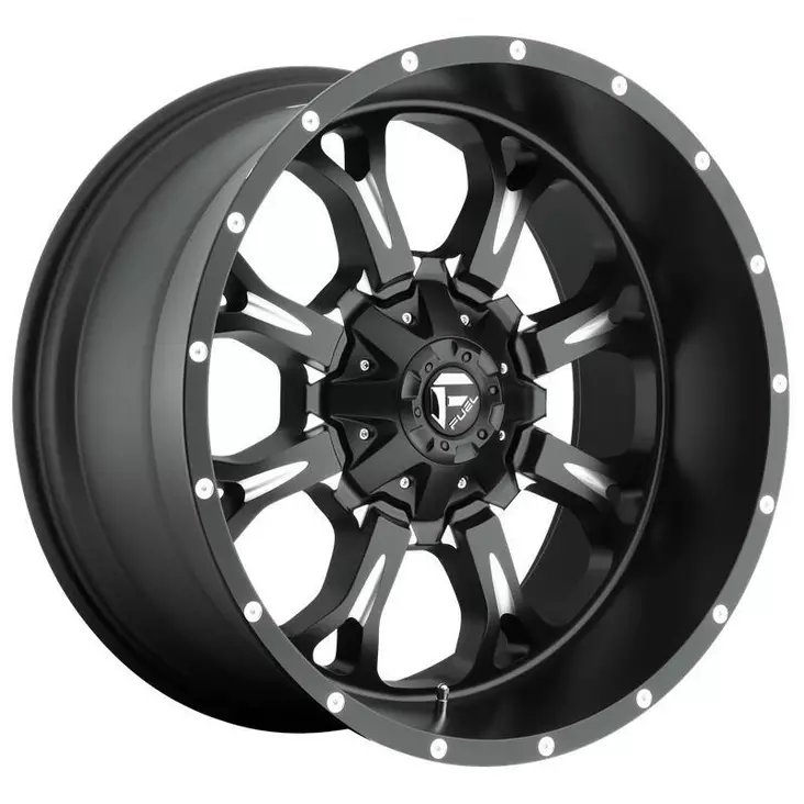 D517 KRANK MATTE BLACK MILLED 9x17 5/127 ET1 CB87,1 60° - Alumiinivanteet - 364540 - 1