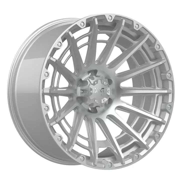 D56 Silver Machined face 9,5x22 6/139,7 ET20 CB106.1 60° - Alumiinivanteet - 369800 - 1