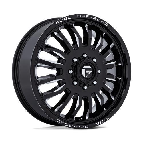 D868 ARC DUALLY GLOSS BLACK MILLED 8,25x20 8/210 ET-246 CB154,3 60° - Alumiinivanteet - 341990 - 1