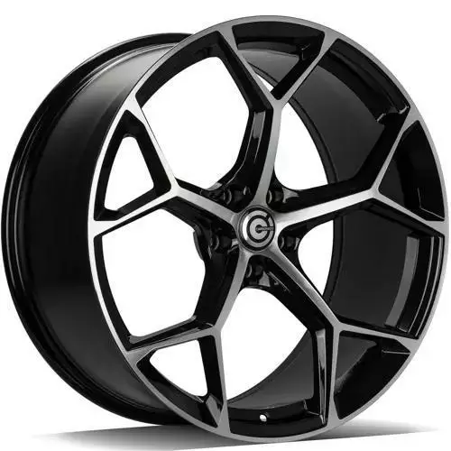 FANCY Black Front Polished 9,5x22 5/112 ET25 CB66.5 60° - Alumiinivanteet - 350580 - 1