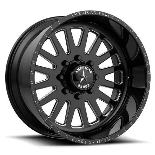 GLOSS BLACK MACHINED 10x20 5/127 ET-25 CB71,5 60° - Alumiinivanteet - 360010 - 1