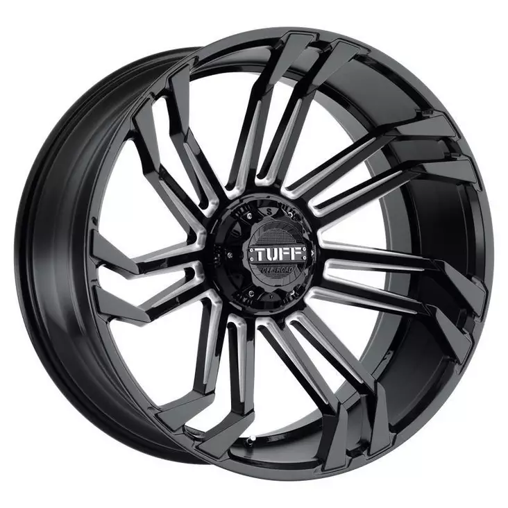 GLOSS BLACK W/ MILLED SPOKES 10x20 5/150 ET-23 CB110,1 60° - Alumiinivanteet - 359980 - 1