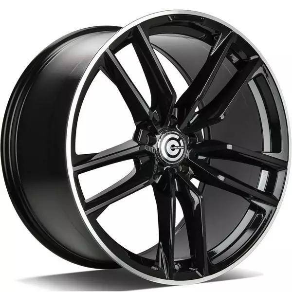 Invention Black Glossy Lip Polished 8,5x20 5/112 ET35 CB66,6 60° - Alumiinivanteet - 314340 - 1