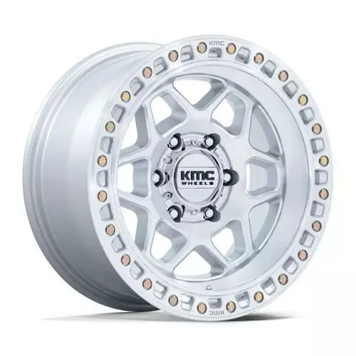 KM553 TORX GLOSS SILVER W/ MACHINED FACE 8,5x17 5/127 ET0 CB71.5 60° - Alumiinivanteet - 359750 - 1