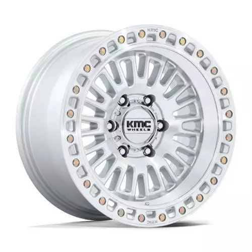 KM554 AZTEC GLOSS SILVER W/ MACHINED FACE 8,5x17 6/135 ET0 CB87.1 60° - Alumiinivanteet - 359950 - 1