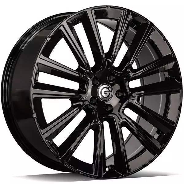 Knockout Black Glossy 9x21 5/108 ET38 CB67,1 60° - Alumiinivanteet - 363170 - 1