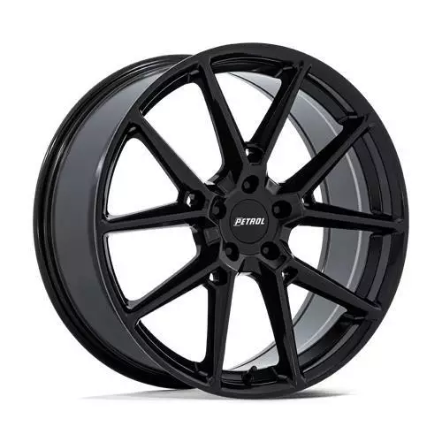 PE002 P1E GLOSS BLACK 8x17 5/115 ET40 CB72.6 60° - Alumiinivanteet - 354240 - 1