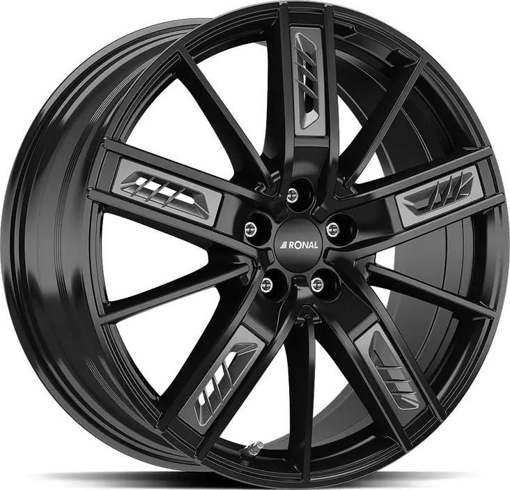 RONAL R67 Red Right Jet Black 8x18 5/112 ET35 CB76,0 R13 - Alumiinivanteet - 345510 - 1