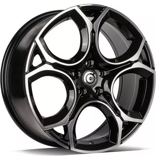 UNIQUE Black Front Polished 7,5x18 5/112 ET45 CB57.1 60° - Alumiinivanteet - 350550 - 1