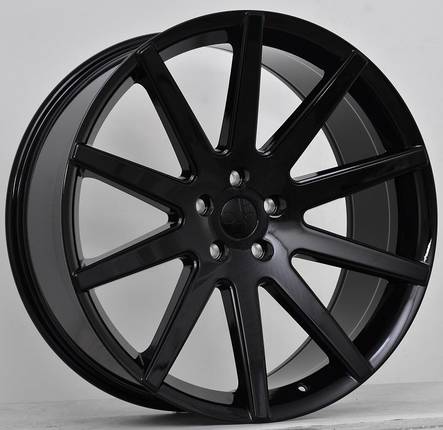 D54 Glossblack 9x20 6/139,7 ET25 CB106.1 60° - Alumiinivanteet - 233411 - 1