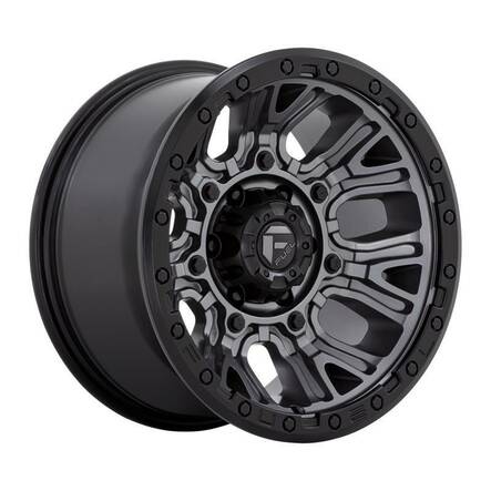 D825 TRACTION MATTE GUNMETAL W/ BLACK RING 9x20 8/180 ET1 CB124.2 60° - Alumiinivanteet - 329051 - 1