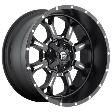 FC517 MATTE BLACK MILLED 9x17 6/135/139,7 ET20 CB106.1 60° - Alumiinivanteet - 248201 - 1