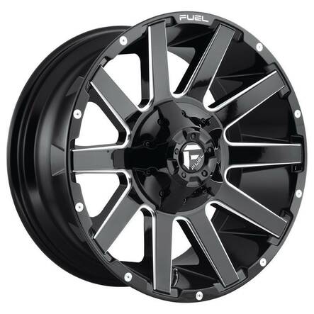 FC615 GLOSS BLACK MILLED 9x20 5/139,7/150 ET1 CB110.1 60° - Alumiinivanteet - 245451 - 1