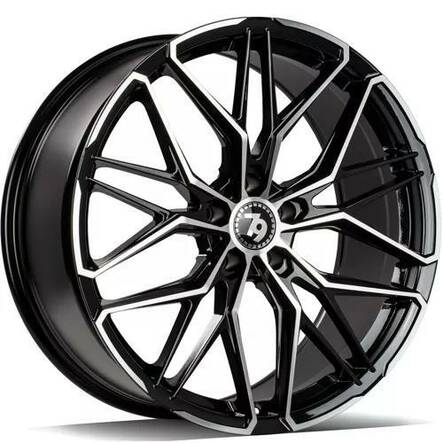 SCF-J Black Front Polished 8x18 5/120 ET30 CB72.6 60° - Alumiinivanteet - 333231 - 2