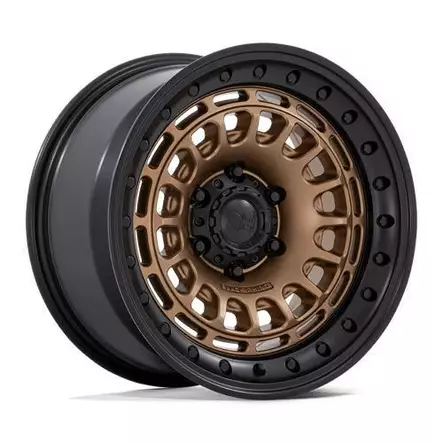 BR014 SAHARA MATTE BRONZE W/ GLOSS BLACK LIP 9x17 6/139,7 ET0 CB106.1 60° - Alumiinivanteet - 339201 - 1