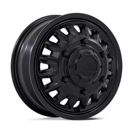 BR019 ALISO DUALLY MATTE BLACK 6x16 6/205 ET-130 CB161.0 60° - Alumiinivanteet - 359361 - 1