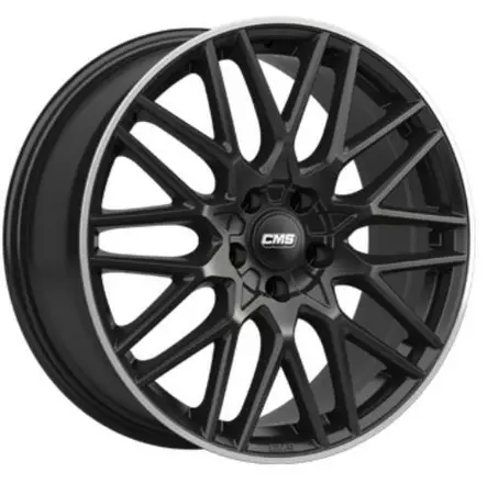 C25 Gloss Black Polished lip 7x17 4/100 ET45 60° - Alumiinivanteet - 361191 - 1