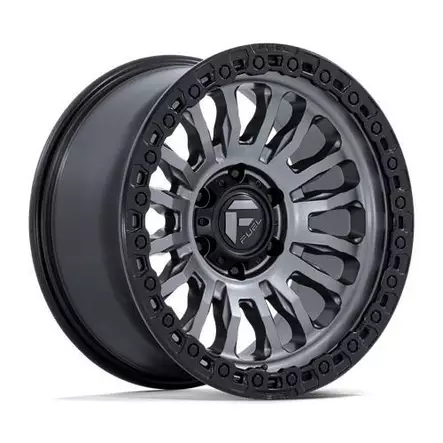 FC857 RINCON MATTE GUNMETAL W/ M-BLACK LIP 8,5x17 5/127 ET-1 CB71.5 60° - Alumiinivanteet - 341711 - 1