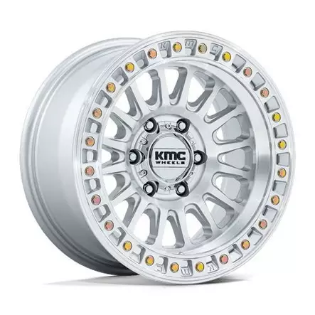 KM552 IMS GLOSS SILVER W/ MACHINED FACE 9x18 6x114,3 ET18 CB66.1 60° 1678 kg - Alumiinivanteet - 366651 - 1