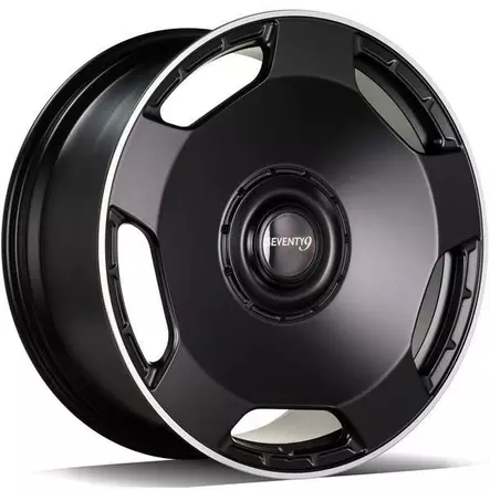 MF.6 Matt Black Machined Lip 10x23 5/130 ET25 CB84.1 60° - Alumiinivanteet - 358121 - 1