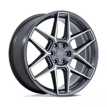 NC281 RISE ANTHRACITE W/ MACHINED FACE 9x20 5/112 ET15 CB66.6 60° - Alumiinivanteet - 354161 - 1